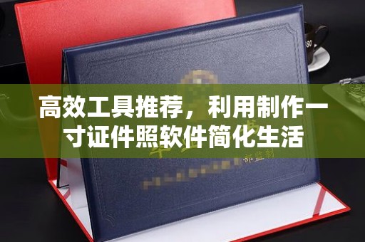 广州高效工具推荐，利用制作一寸证件照软件简化生活